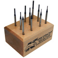Kodiak Cutting Tools 10pc. Micro Carbide End Mill Set, Square, LOC 5Xs DIA, ALTiN Coated 56399938